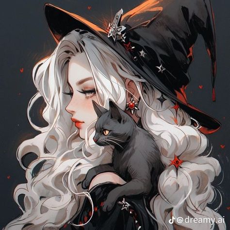 Halloween Discord Pfp, Witch Profile Picture, Halloween Anime Art, Fantasy Witch Art, Halloween Anime Pfp, Fantasy Witch, Anime Witch, Anime Halloween, Phone Art