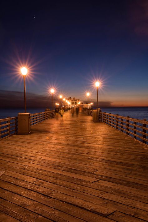 Oceanside CA pier.  lived here in the 90's. walked this pier a lot with my 3 girls and my friend, Jennifer. Oceanside Aesthetic, Location Aesthetic, Pier Photos, Purple Starfish, Vr Room, Mexico World Cup, Luke Patterson, California Wallpaper, Oceanside Pier