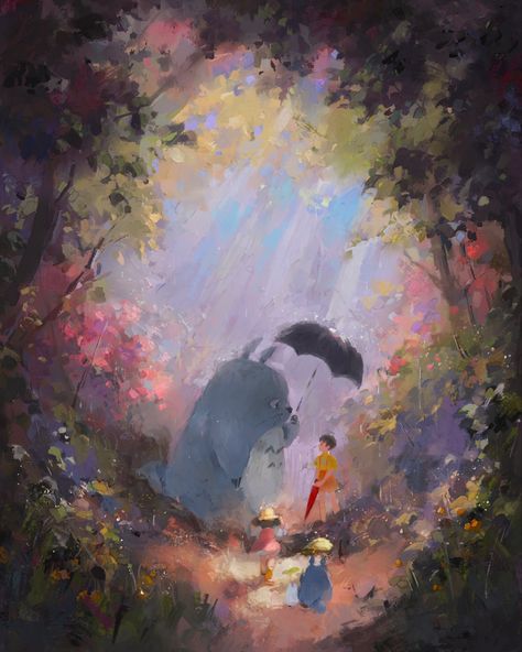 Totoro Art, Ghibli Fanart, Ghibli Studios, Studio Ghibli Fanart, Ghibli Artwork, Ghibli Studio, Studio Ghibli Movies, Studio Ghibli Art, Ghibli Movies