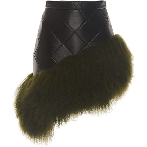 David Koma Mongolian Fur Hem Leather Skirt (£1,090) ❤ liked on Polyvore featuring skirts, black, asymmetrical skirt, knee length leather skirt, leather skirt, quilted leather skirt and asymmetrical leather skirt Quilted Leather Skirt, Asymmetrical Skirts, Real Leather Skirt, Fur Skirt, Skirt Asymmetrical, Mongolian Fur, Quilted Skirt, Leather Skirts, David Koma