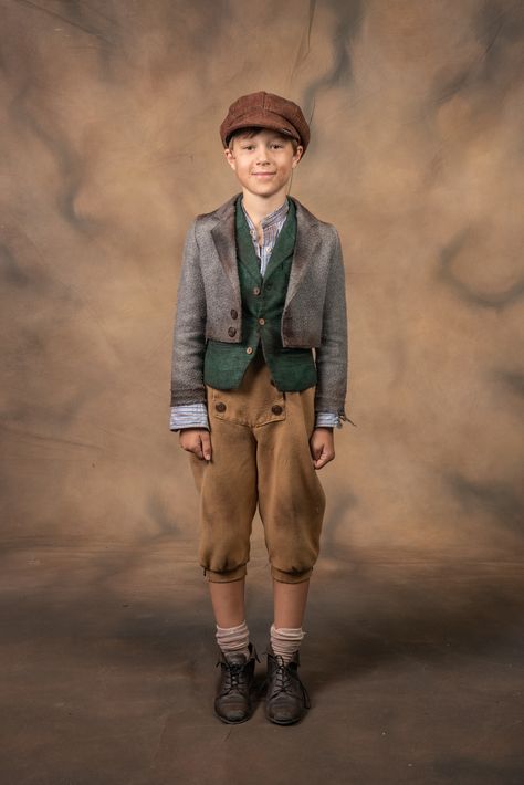 Oliver Twist Costume, Paper Boy Outfit, Victorian Boy Clothes, Goat Photoshoot, Victorian Boy Costume, Oliver Twist Musical, Oh Brother Where Art Thou, Diy Peter Pan Costume, Orphan Costume