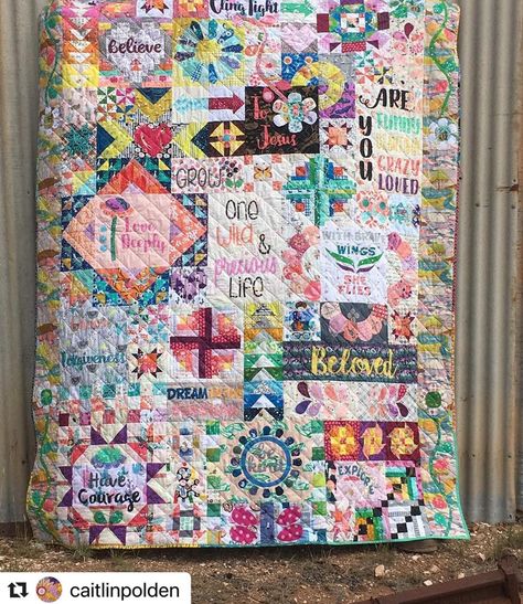 Dear Daughter Quilt, Cross Hatch Quilting, Bed Quilt, Dear Daughter, Sampler Quilts, Quilts Ideas, Thanks For Sharing, Farm Girl, Teenage Years