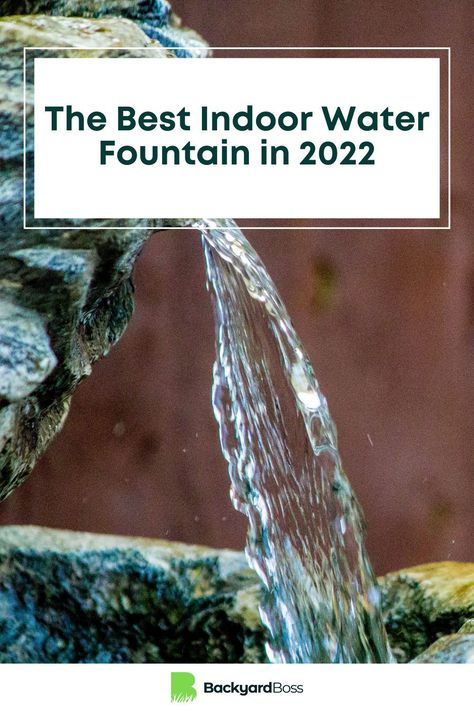 If you've always wanted to bring home an indoor water fountain but were overwhelmed by the plethora of products available, we're here to help. Here are 10+ best indoor water fountains for your home! Small Indoor Fountain, Small Fountain Ideas Indoor, Water Fountain Indoor, Indoor Waterfall Fountain, Indoor Pond, Indoor Water Features, Rock Fountain, Modern Fountain, Indoor Water Garden