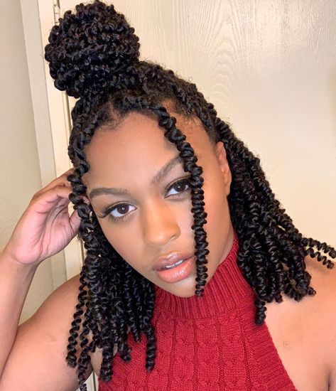 Passion Twist With Colour Highlights Micro Passion Twists, Short Passion Twists, Crochet Twist Hairstyles, Braids Diy, Twists Crochet, Hairstyles List, Passion Twists, Stylish Hairstyles, Protective Hairstyle