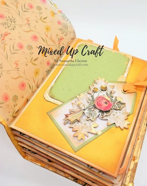 Mini Album Tutorial Templates, Disney Mini Album, Scrapbook Albums Tutorial, Journal Crafts, Small Scrapbook, Instax Mini Album, Up Craft, Diy Mini Album, Handmade Journals Diy