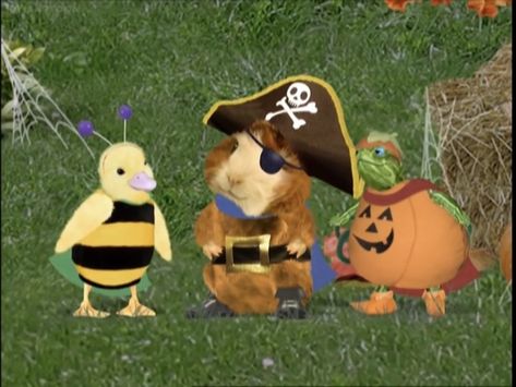 Wonder Pets In Halloween Costumes: Linny The Guinea Pig Dressed As A Pirate 🏴‍☠️, Turtle Tuck Dressed As A Pumpkin 🎃 And Ming-Ming Duckling Dressed As A Bee 🐝 2 Pets In Costumes, Cats In Cowboy Hats, Capybara Halloween, Ming Ming Wonder Pets, Wonder Pets Filipino Memes, Wonder Pets, Turtle From Over The Hedge Meme, 2013 Swag Era, Childhood Memories 2000