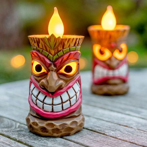 Solar Powered LED Tiki Statue Decoration Tiki Hut Bar Pool - Etsy in 2022 | Tiki statues, Tiki decor, Outdoor tiki bar Outdoor Tiki Bar, Tiki Faces, Tiki Statues, Tiki Decor, Tiki Bar Decor, Statue Decoration, Enchanted Tiki Room, Tiki Art, Decoration Lights