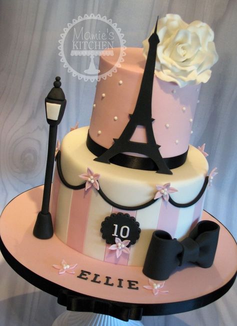 Paris Theme Birthday Cake, Paris Theme Cake, Paris Birthday Cakes, Parisian Cake, Bolo Paris, Paris Themed Cakes, Paris Sweet 16, Paris Birthday Theme, 50th Birthday Themes