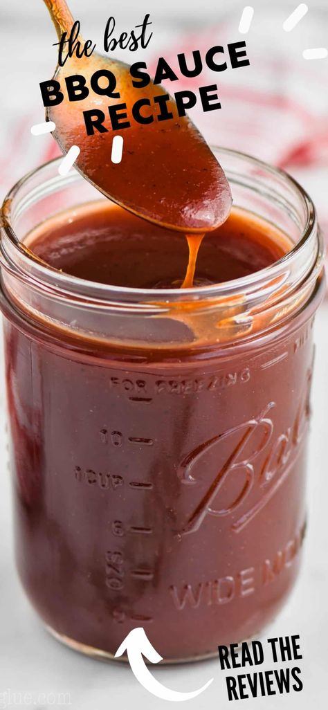 This BBQ Sauce Recipe is easy to throw together and absolutely delicious! Fast to make and with ingredients you already have on hand, you are going to make this homemade bbq sauce all the time. Easy Bbq Sauce 3 Ingredients, 3 Ingredient Bbq Sauce, Best Bbq Sauce Recipe, Best Bbq Sauce, Chicken Rub Recipes, Bbq Sauce Homemade Easy, Make Bbq Sauce, Bbq Sauce Ingredients, How To Make Bbq