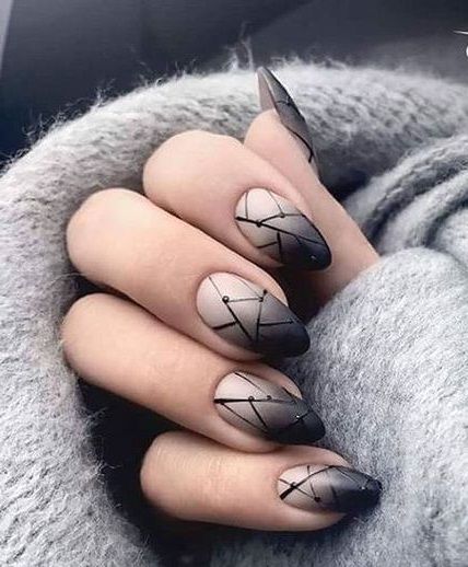 Stars Nails, Black Ombre Nails, Unghie Sfumate, Star Nail Art, Nail Fashion, Nail Art Wedding, Diy Nail Designs, Star Nails, Cute Nail Art