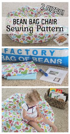 Bean Bag Chair Sewing Pattern, Make A Bean Bag Chair, Bean Bag Sewing Pattern, Bean Bag Chair Pattern, Toddler Bean Bag Chair, How To Make A Bean Bag, Toddler Bean Bag, Bean Bag Pattern, Diy Bean Bag Chair