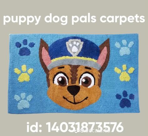 Paw Patrol Room, Baby Room Decals, Boys Decal, Boys Rug, Accent Floor, Baby Decals, Bloxburg Decals Codes Aesthetic, Toddler Pictures, Paw Patrol Chase