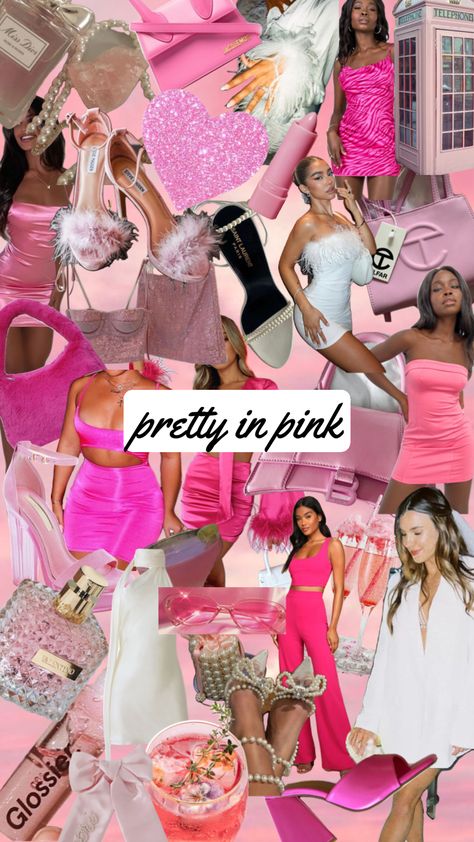 #prettyinpink #shufflefyp #shuffleinspo #glitter #aesthetic #bachelorette #bachelorettetheme #partytheme #pink #pinktheme #bachparty Love Themed Outfits, Bachelorette Party Theme Night Ideas, Pink Barbie Bachelorette Party, Pink Theme Bachelorette Party, Shades Of Pink Bachelorette Party, Pink Glam Bachelorette Party, Pretty In Pink Bachelorette Party Outfit, Bachlorette Party Pink Theme, Pretty In Pink Bachelorette Theme