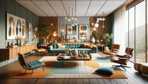 25 Stunning Mid-Century Modern Living Room Color Palette to Elevate Your Home 3 Mid Century Modern Living Room Color, Room Color Palettes, Living Room Color Palette, Room Color Palette, Modern Living Room Colors, Mid Century Modern Living Room Decor, Mcm Living Room, Midcentury Interior, Navy Living Rooms