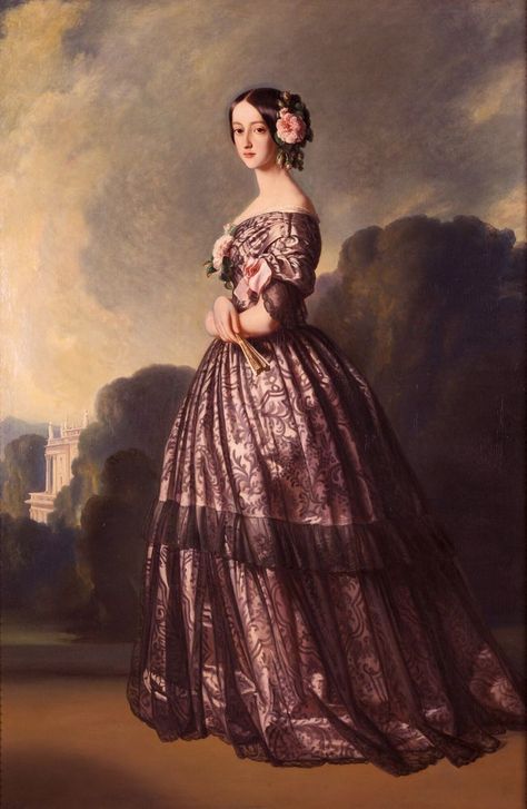 Royal Portraits Painting, Franz Xaver Winterhalter, Princess Painting, Roblox Image Ids, Victorian Portraits, Victorian Pictures, Victorian Paintings, Old Portraits, Victorian Photos