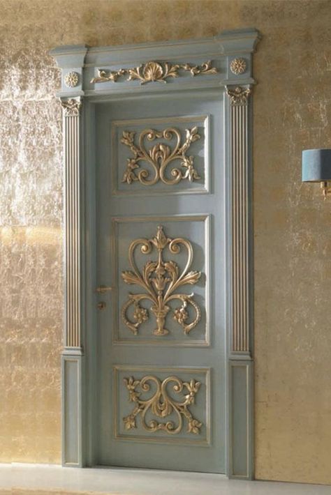 The front door is the focal point of any home or place and sets the tone for the overall building and its interiors. Today, PullCast presents some of the most expensive doors around the world that you need to know! Italian Door Design, Door New Design, Tor Design, Pintu Interior, Italian Doors, Luxury Door, Classic Doors, Door Gate Design, Casa Vintage