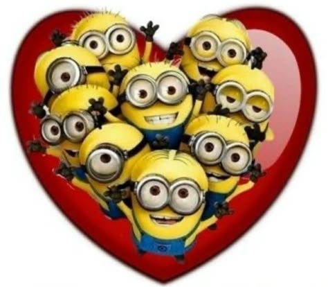 Minions Valentines, Minions Random, Minion Valentine, Minions Cute, Minions 4, Silly Valentines, 3 Minions, Minion Love, Minions Bob