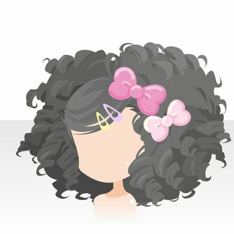 Dreamselfy Hair, Cocoppaplay Hair, Chibi Hairstyles, Character Hairstyles, Making Characters, Style Curly Hair, Cool Hair Designs, Vestidos Anime, Part Hair