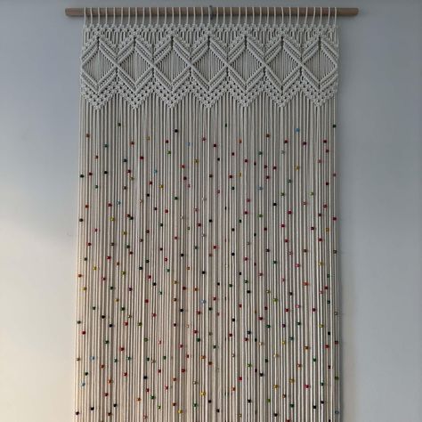 Jula Design, Mantle Decor Diy, Cortina Macrame, Macrame Window Curtain, Curtain For Window, Macrame Curtains, Macrame Door Curtain, Curtain Macrame, Vintage Fall Decor