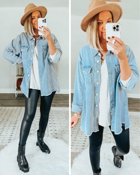 Lug Sole Boots Outfit Plus Size, Pleather Legging Outfits Plus Size, Legging Outfits Plus Size, Boots Outfit Plus Size, Lug Sole Boots Outfit, Fall Outings, Pleather Leggings, Lug Sole Boots, Denim Leggings