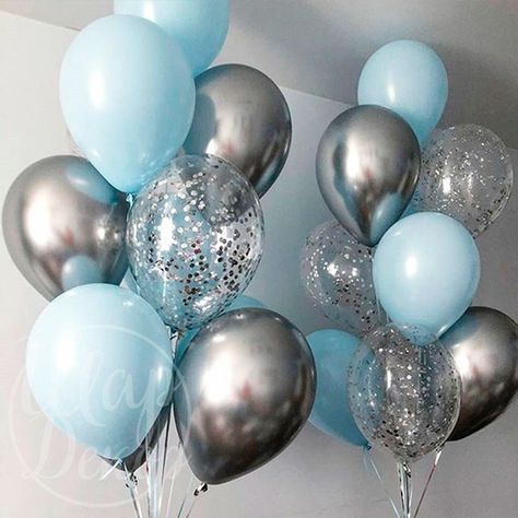 2nd Birthday Photos, Baby Birthday Photoshoot, 1st Birthday Photoshoot, Moon Party, Silver Decor, 17th Birthday, White Balloons, Blue Balloons, 20th Birthday