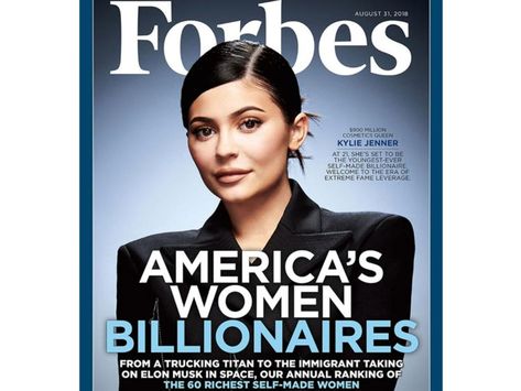 Kylie Jenner Makes It To Forbes As The Youngest US Richest Women Forbes Magazine Cover, Stylizacje Kylie Jenner, Forbes Cover, Barbara Streisand, Trajes Kylie Jenner, Jean Reno, Danielle Steel, Borderline Personality, Cody Simpson