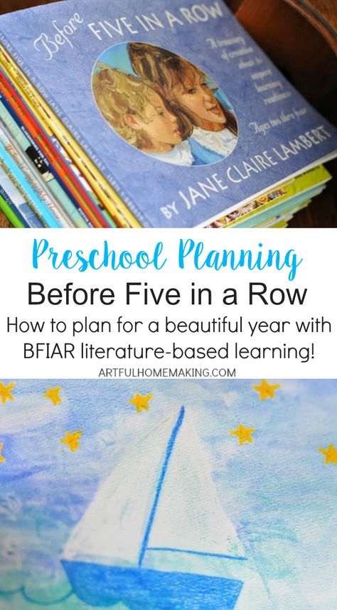 Using a literature-based homeschool curriculum is so much easier if you get everything organized first. These are my tips for planning Before Five in a Row. Plan ahead for a great homeschool year!  #homeschool #homeschoolcurriculum #beforefiveinarow #homeschoolmom #preschool Five In A Row Curriculum, Before 5 In A Row, Before Five In A Row Activities, K4 Activities, Peaceful Preschool, Before Five In A Row, Family Preschool, Homeschooling Lessons, Homeschooling Preschool