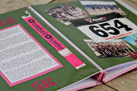 15 Things To Do With Your Old Race Bibs and Medals Running Scrapbook, Running Bibs, Running Ideas, Running Books, First 5k, Running Magazine, Rubber Stamping Cards, Messy Crafts, Race Bibs