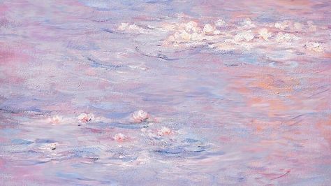 Water Lilies, Claude Monet, Canvas Paintings, Stretched Canvas, We Heart It, Oil Painting, Canvas Print, Lost, Purple