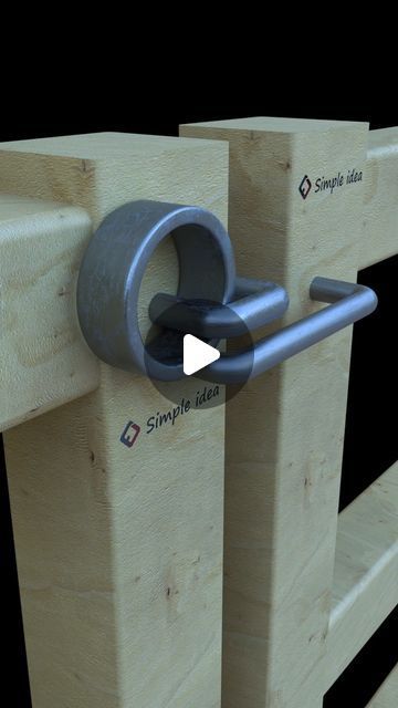 Simple idea on Instagram: "Latch door lock
#Latch #door #lock" Gate Latch Ideas Diy, Diy Door Latch Ideas, Gate Latch Ideas, Barn Door Lock, Painting Hacks, Barn Door Locks, Gate Latch, Diy Door, Door Latch