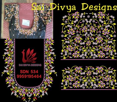 Computer embroidery blouse designs for sale in all formats available WhatsApp 9959195464 Computer Embroidery Blouse Designs, Exclusive Saree Blouse Designs, Baby Tattoo Designs, Machine Embroidery Designs Projects, Work Blouse Designs, Latest Embroidery Designs, Silk Ribbon Embroidery Patterns, Latest Bridal Blouse Designs, Latest Blouse Designs Pattern