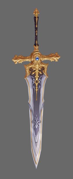 Holy Sword - NPC - Aura Kingdom Swords Fantasy, Swords Design, Swords Art, Greatsword Art, Fantasy Swords, Fantasy Swords Concept Art, Magical Swords Fantasy, Great Swords Fantasy, Greatsword Concept Art