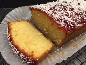 The Improving Cook- Traditional Jam and Coconut Sponge Coconut Sponge Cake, Jam Cake Recipe, Coconut Loaf Cake, Coconut Loaf, Loaf Cake Recipes, Coconut Cake Recipe, Sponge Cake Recipes, Christmas Cake Recipes, British Baking