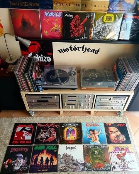 Metalhead Room, Rocker Room, Rock Room, Metal Room, Vinyl Collection, Music Magazine, Helsinki Finland, Grunge Room, Independent Music