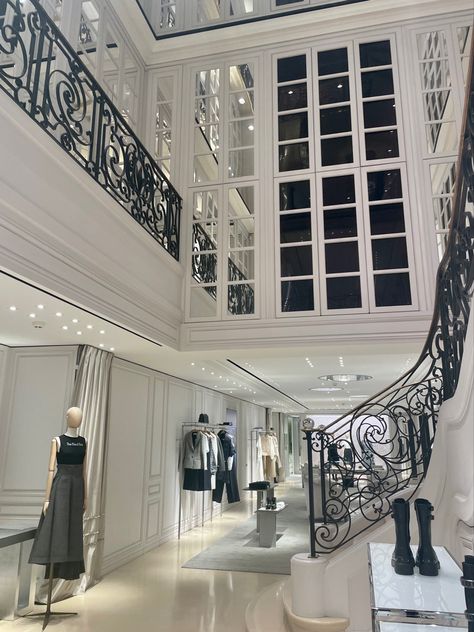 The inside of the Dior store in Prague Dior Headquarters, Dior Store Aesthetic, Dior Store, Dior Aesthetic, Prague, Fashion Store, Palace, Dior, Quick Saves