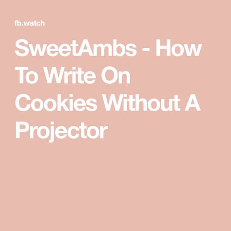 SweetAmbs - How To Write On Cookies Without A Projector Write On Cookies, Cookie Royal Icing, Icing Design, Low Tech, Royal Icing, A Design, Projector, Tissue Paper, Cookies Et Biscuits