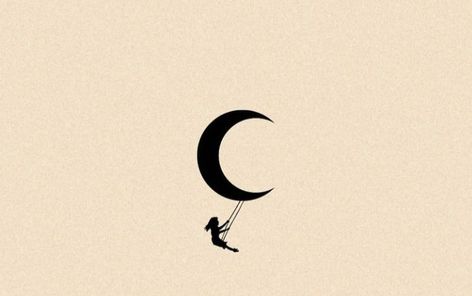 Hung The Moon Tattoo, Romantic Moon Tattoo, Moon Lover Tattoo Ideas, Moon With Birds Tattoo, Person Sitting On Moon Tattoo, Moon Dance Tattoo, Woman Sitting On Moon Tattoo, Tato Moon, Talking To The Moon Tattoo