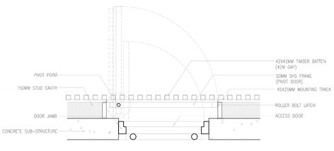 How to seamlessly detail a concealed door - Sculptform Door Detail Drawing, Concealed Doors, Types Of Hinges, Concealed Door, Detail Drawing, Mudroom Organization, Access Panel, Door Detail, Roller Doors