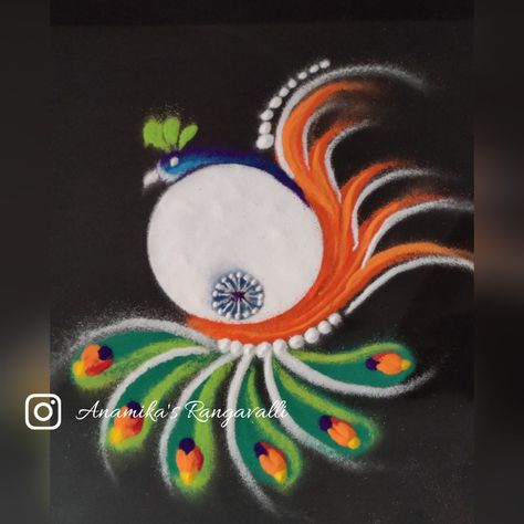 Rangoli Ideas For Republic Day/Independence Day 🇮🇳 26th January #PatriotPride #tiranga #tricolor #indianrepublicday #26January #tirangalove #tirangarangoli #AnamikasRangavalli #happyrepublicdayindia #15thaugust #myrangolimypride #rangoliartist #rangoliart #vandematram #JaiHind 26th January, Republic Day India, Rangoli Ideas, Republic Day, Rangoli Designs, Tri Color, Independence Day, Quick Saves