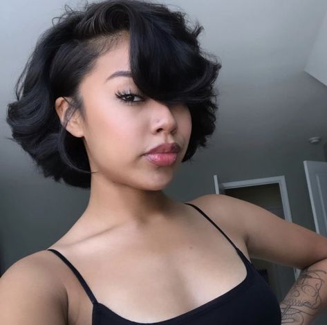 Pressed Natural Hair, Short Black Hair, Silk Press Natural Hair, Short Hair Black, Short Hair Pixie Cuts, Short Sassy Hair, Sassy Hair, Natural Hair Styles Easy, Relaxed Hair