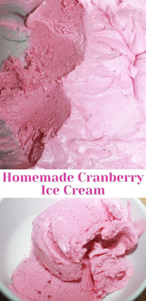 Cranberry Ice Cream Recipe From Scratch - Recipe Garden #cranberryrecipe #icecreamrecipes #cranberrysauceicecream #cranberryicecream #homemadeicecream #egglessicecream #icecream Cranberry Ice Cream, Teaberry Ice Cream Recipe, Cranberry Ice Cream Recipe, Orange Ice Cream Recipe, Cranberry Recipes Dessert, Cranberry Ice, Ice Cream From Scratch, Fresh Cranberry Recipes, Easy Homemade Ice Cream