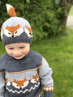 Tree Of, Kids Knitting Patterns, Barn Dance, Fox Sweater, Baby Boy Knitting Patterns, Fox Hat, Baby Sweater Patterns, Yarn Dolls, Baby Sweater Knitting Pattern