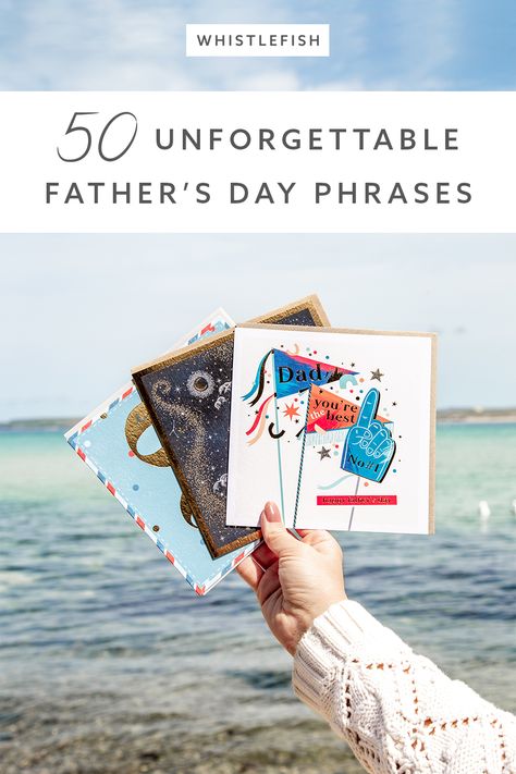 hand holding fathers day cards in the beach Father’s Day Card Message, Fathers Day Greetings Messages, Message For Father, Father's Day Message, Father's Day Greetings, Fathers Day Quotes, Lucky To Have You, Card Sentiments, Dad Cards