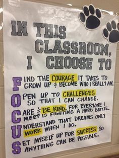 I Choose To... | Middle school classroom, High school classroom, Classroom management Planning School, High School Classroom, Middle School Classroom, Classroom Behavior, School Bulletin Boards, Classroom Rules, New Classroom, Classroom Setting, Classroom Community