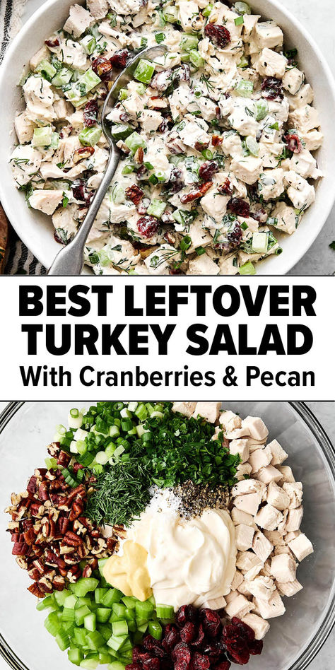 Leftover turkey salad recipe. Healthy Thanksgiving Leftover Ideas, Leftover Turkey Meal Prep, Paleo Leftover Turkey Recipes, Turkey Leftovers Healthy, Leftover Turkey Freezer Meals, Leftover Turkey Salad Recipes, Leftover Turkey Recipes Dairy Free, Leftover Turkey Recipes Gluten Free, Turkey Salad Recipe Leftover