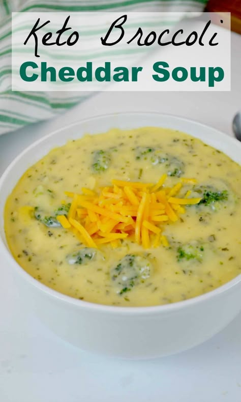 Bro Colli Cheddar Soup, Keto Broccoli Cheddar Soup, Brocolli Cheese, Soup Videos, Cheddar Soup Recipe, Week Meals, Keto Broccoli, Low Carb Soup Recipes, Broccoli Soup Recipes