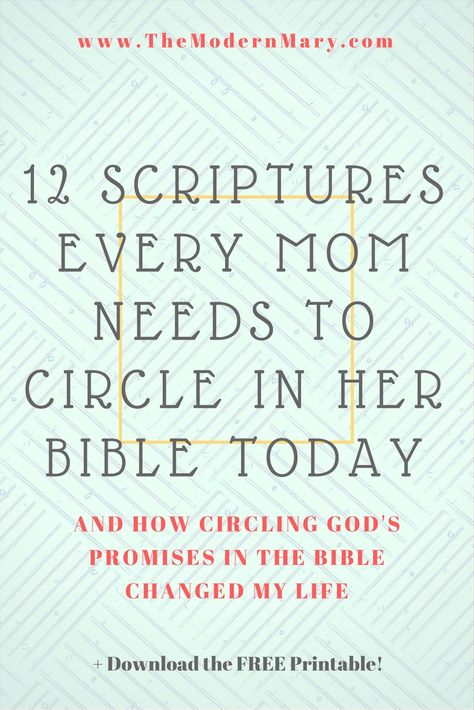 12 Scriptures Every Mom Needs to Circle in Her Bible - The Modern Mary Quotes Successful, Sagittarius Women, Quotes Strong, Powerful Scriptures, Bible Promises, Bible Time, Mom Needs, Historical Quotes, Quotes Famous