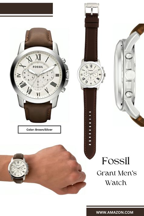 Fossil Watches For Men, Watch Ideas, Infographic Poster, Best Watches For Men, Fossil Watch, Fossil Watches, Everyday Adventures, Roman Numeral, Instagram Creative