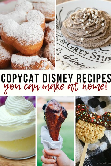 Wdw Copycat Recipes, Disney World Recipes Copycat, Disney World Food Recipes, Disney World Recipes, Disney Food Recipes, Disney Copycat Recipes, Disney Dessert Recipes, Disneyland Recipes, Disney Inspired Recipes