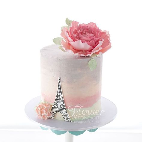 Cookies For Wedding, Paris Birthday Cakes, Bolo Paris, Paris Themed Cakes, Chocolate Butter Cake, Paris Cake, Eiffel Tower Cake, Cake Paris, Chocolate Brownie Cake